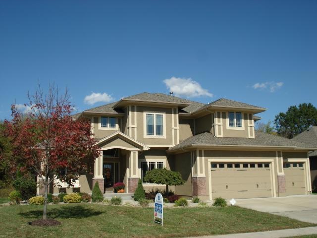 Front Elevation with covered front porch