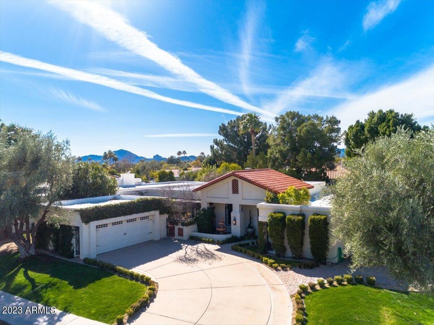 Aerial front of home