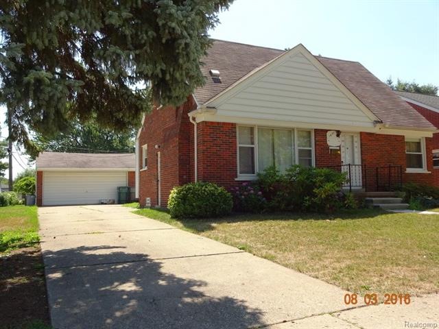 Front view - nice 2 car detached garage with door 