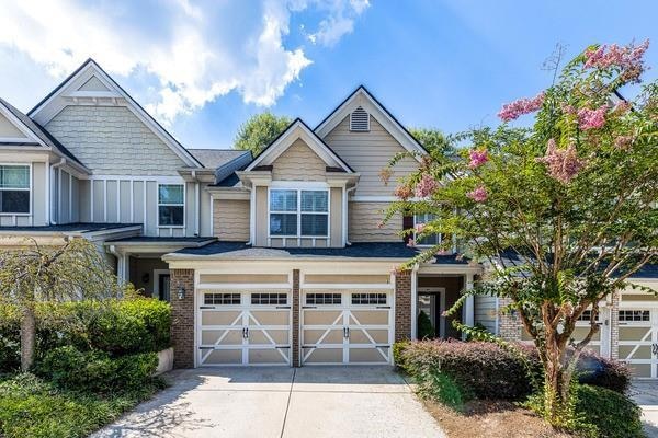 Craftsman inspired home with a garage