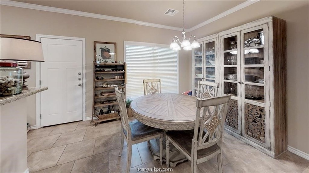 Oversized breakfast area is full of natural light