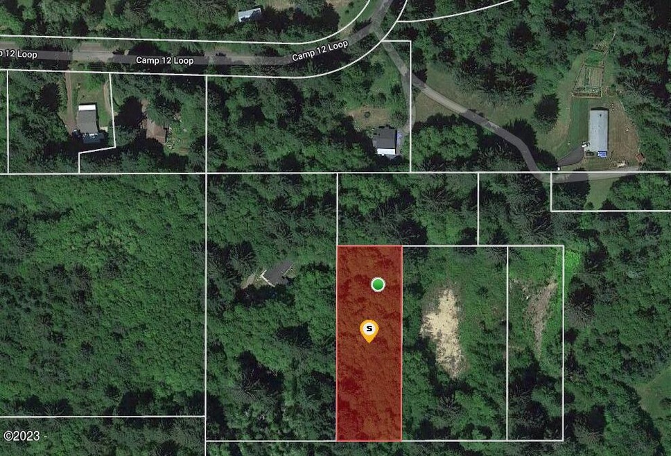 Satellite image with map lines (approx)