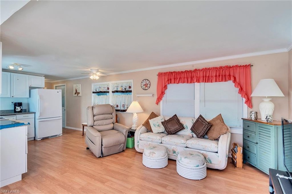Living room and kitchen