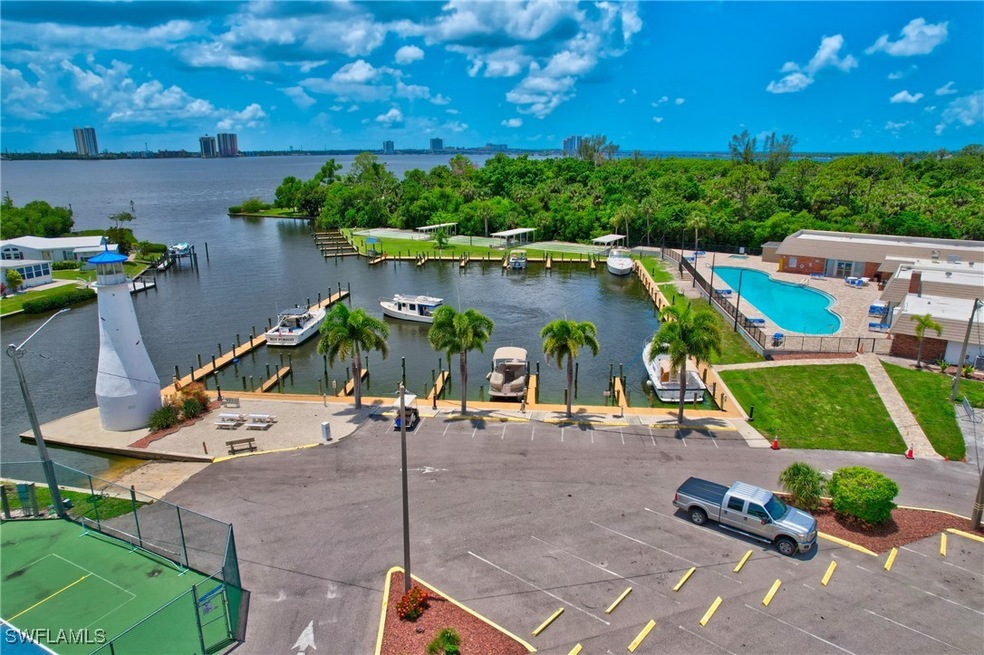 Aerial view of the Marina  and the Pool area