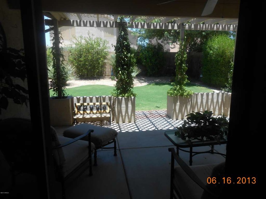 View of patio from inside