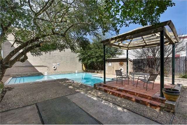 Gated community pool area