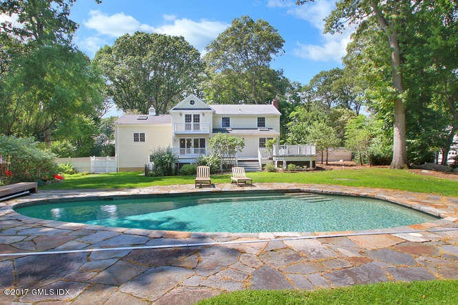 Pool with View of House