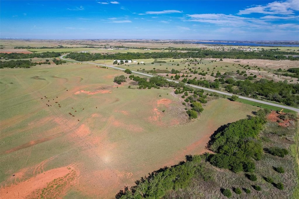 Aerial view with a rural view