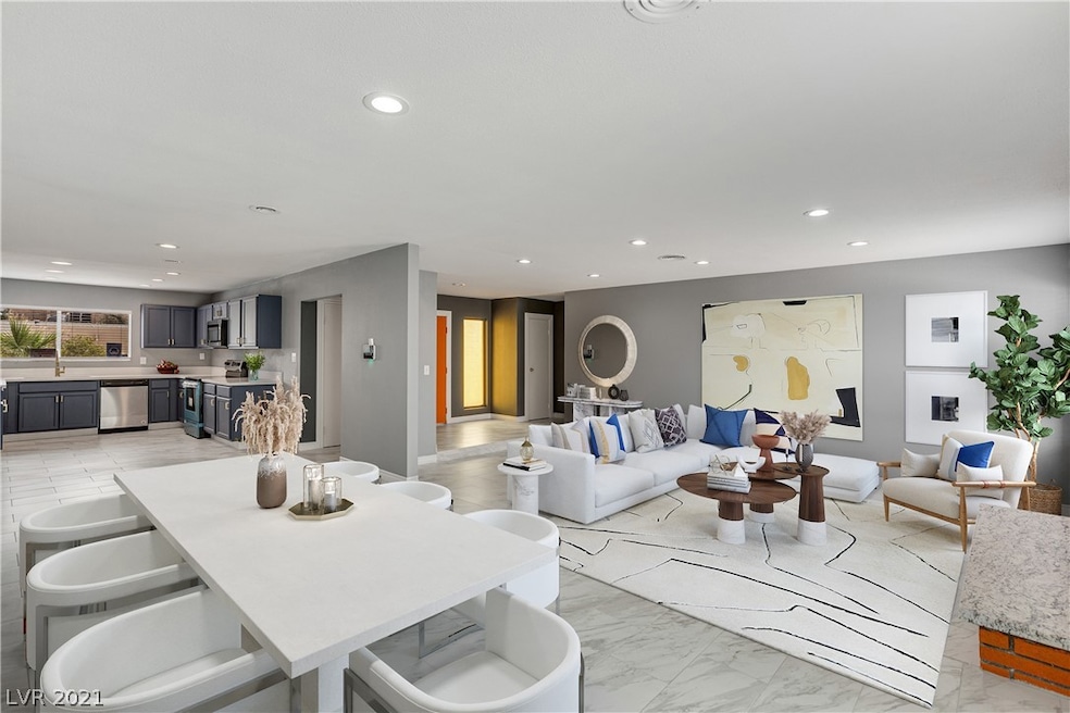 Virtually Staged Living Room
