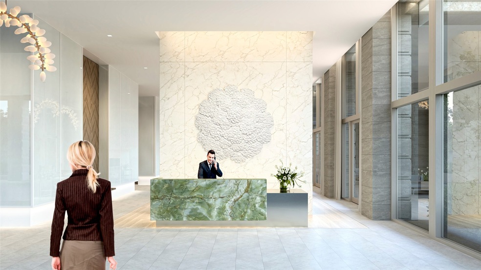 The 24/7 concierge warmly greets you as you enter