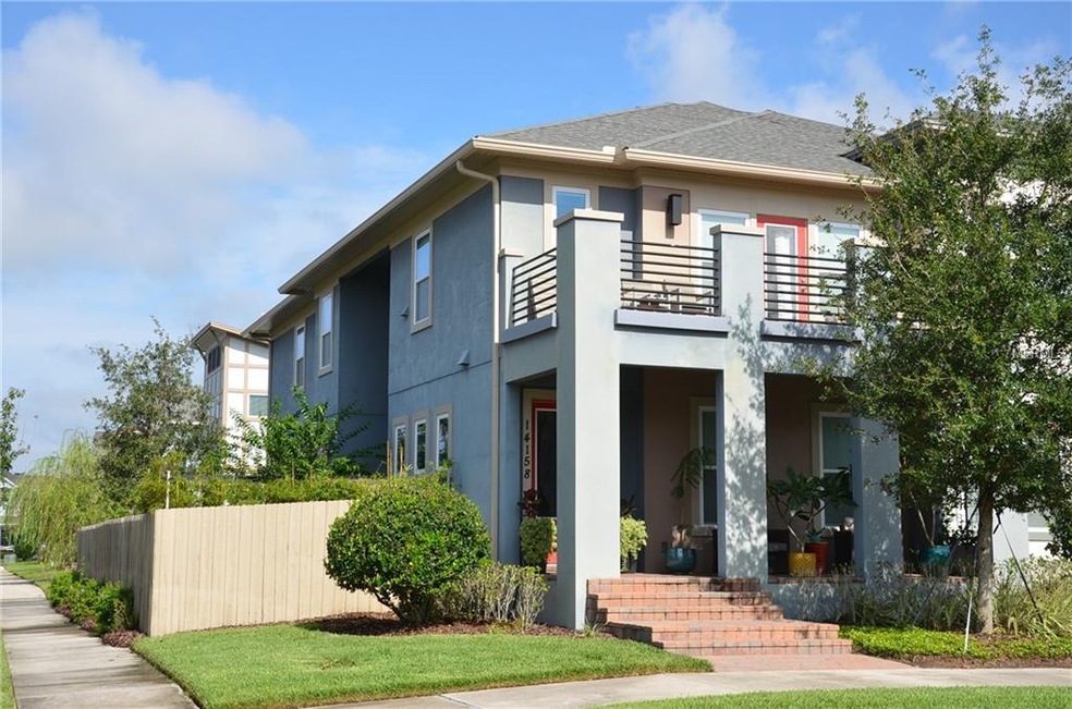 Front - Brick paver steps and patio, fenced side y