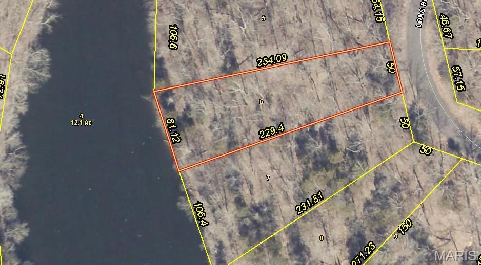 Aerial overview of property's location