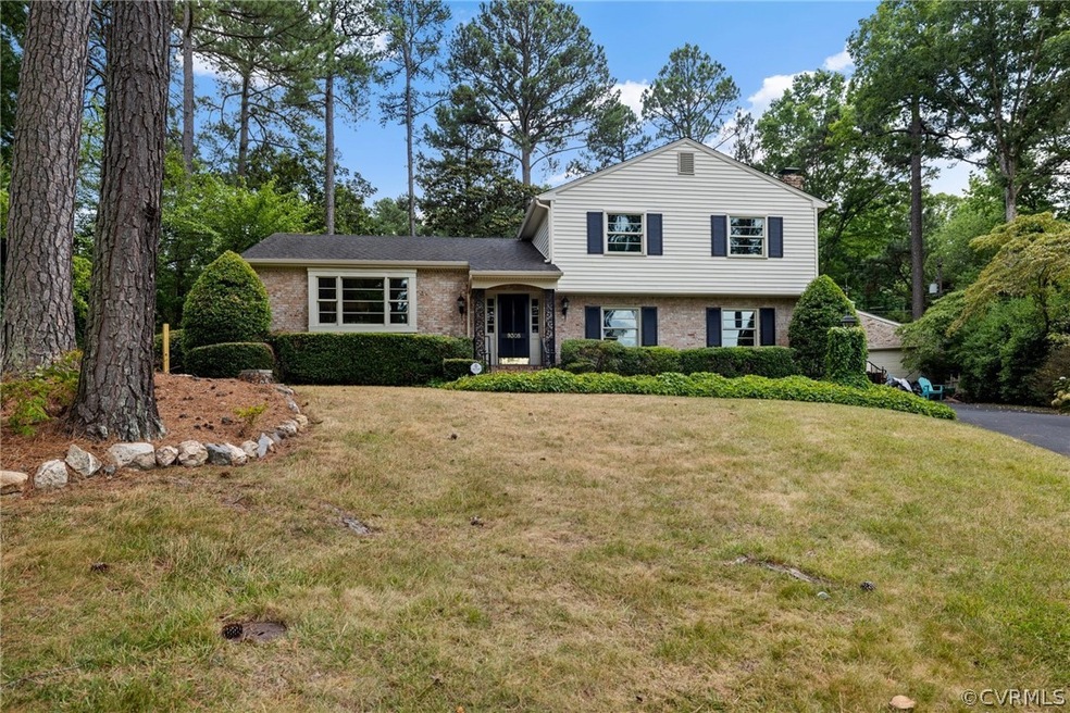 Tri-level home front yard!