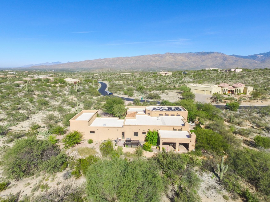 Aerial view rear of home