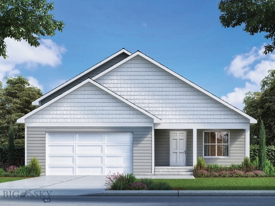 Cedar Plan with front Porch (rendering for example