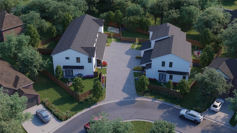 Birds eye view of property