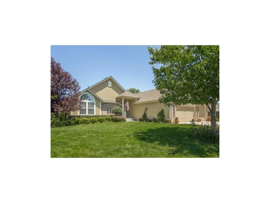 Front of Home with Three Car Garage.