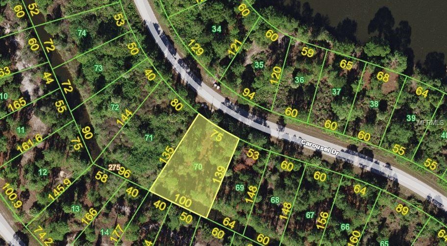 Over-sized lot on Paved road in a quiet area.