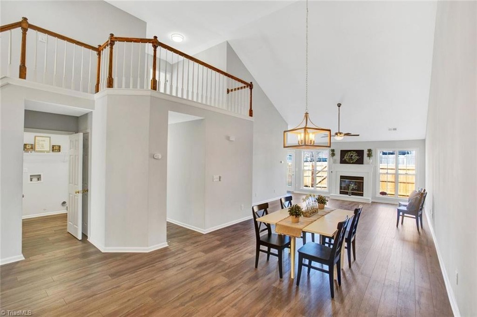 Open Concept and High Ceilings. Eating Area and Great Room. Smooth Ceilings, Fresh neutral Paint , New Flooring, New lighting.