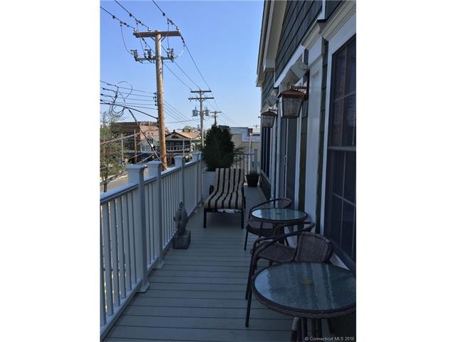 Front deck overlooking the beautiful Milford Green