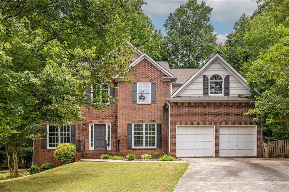 Two story brick home with a full unfinished baseme