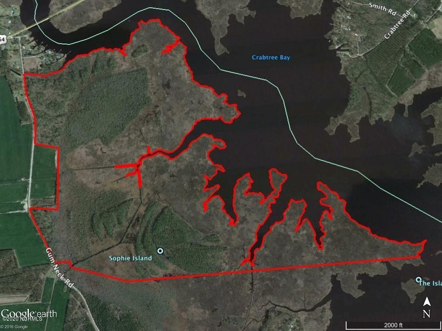 547 ac Sophies Island Hyde Co Aerial