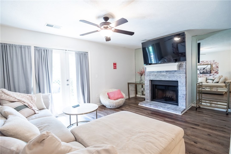 Living area with balcony access