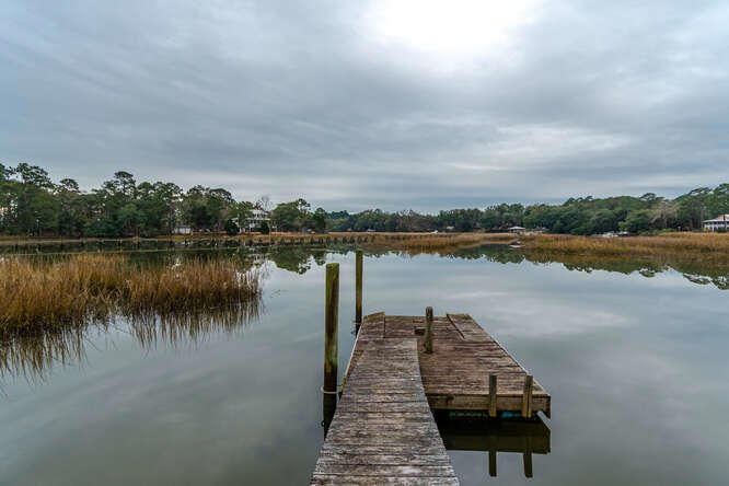 Dock with beautiful view