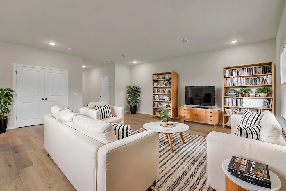 Virtually staged Living room