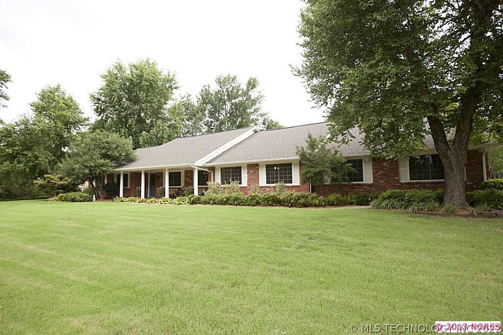 Large one story ranch style home with professional