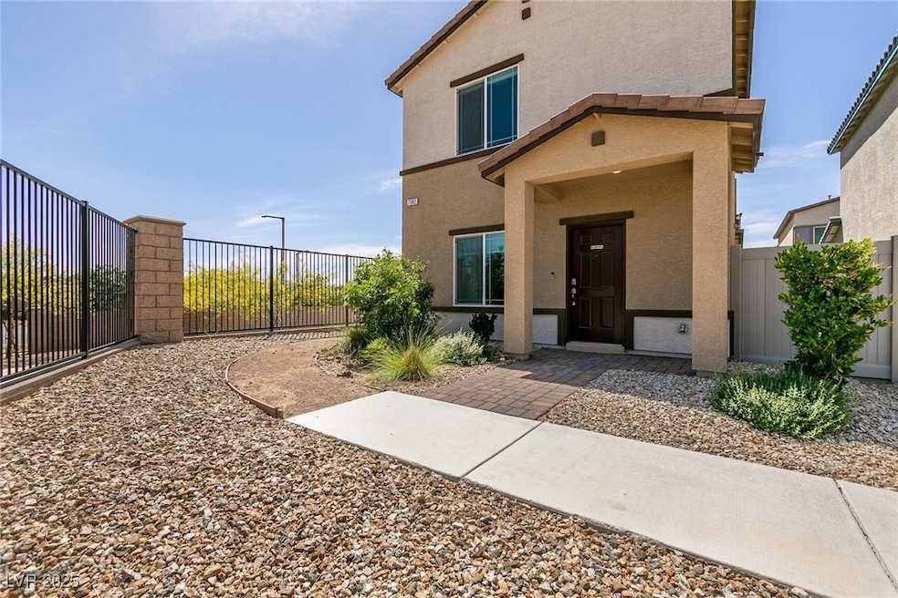 Front view of corner lot home