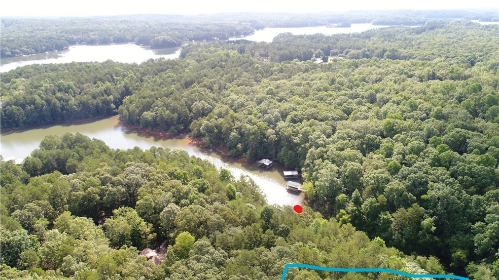 red dot is approx location of dock