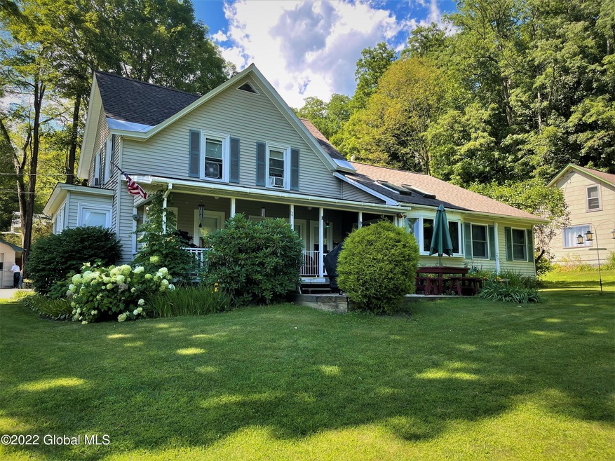East side of house