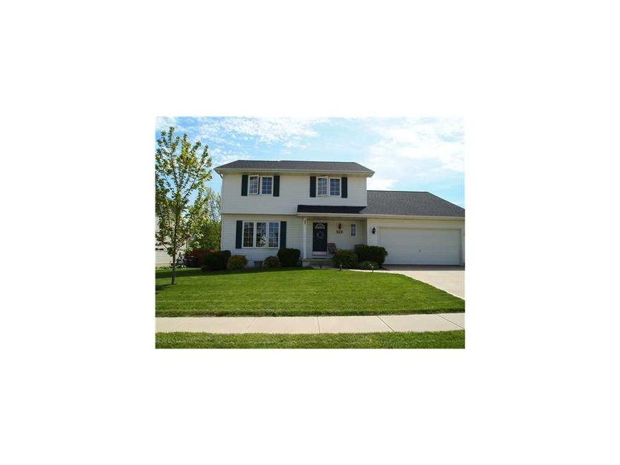Front Exterior. Garage is 2 1/2 stall- added stora