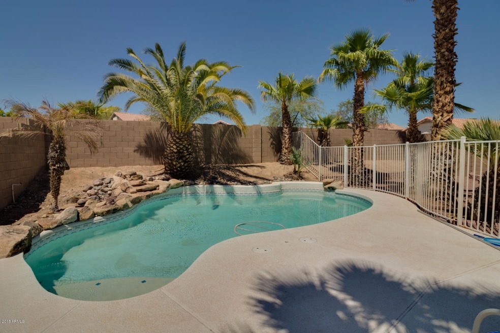 Fenced pool