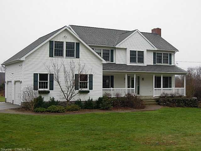 Exterior Front. Front Porch Colonial on cu-de-sac 