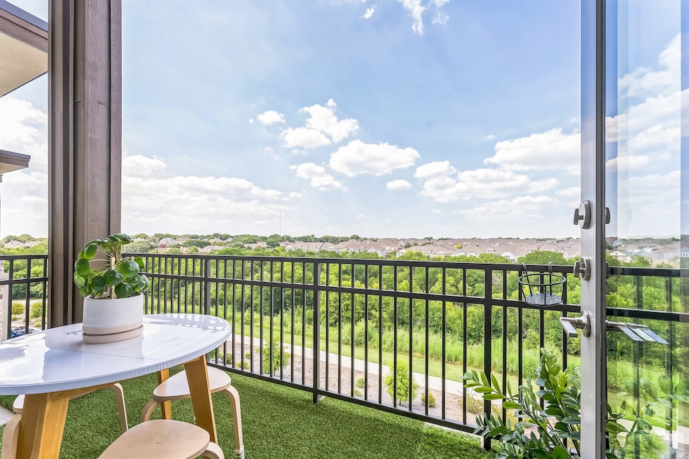 Balcony with a residential view