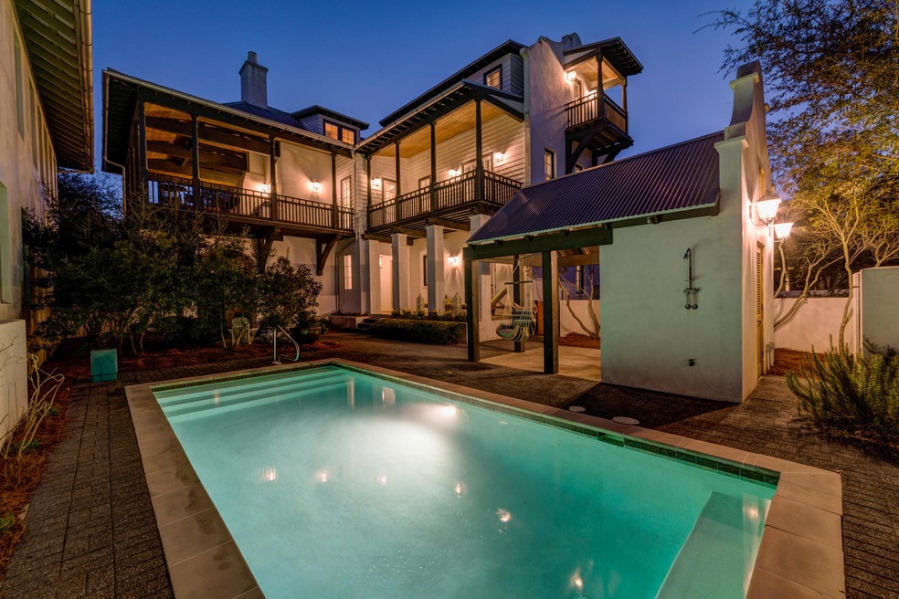 Twilight Courtyard View