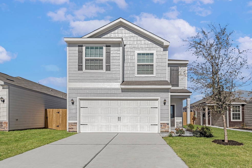 The Spacious two story home features three bedroom