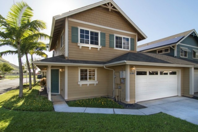 Front of house, corner lot