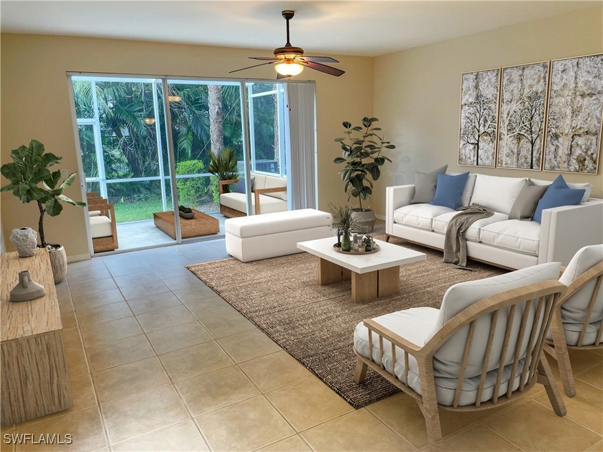 Virtually Staged Living area