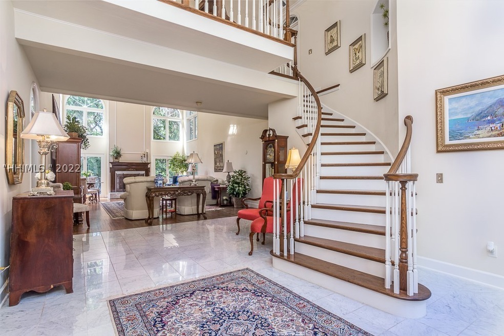 Welcoming Foyer with Marble Floors