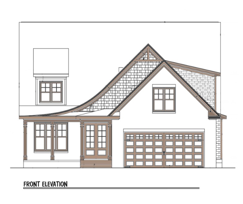 Brick front with skake siding