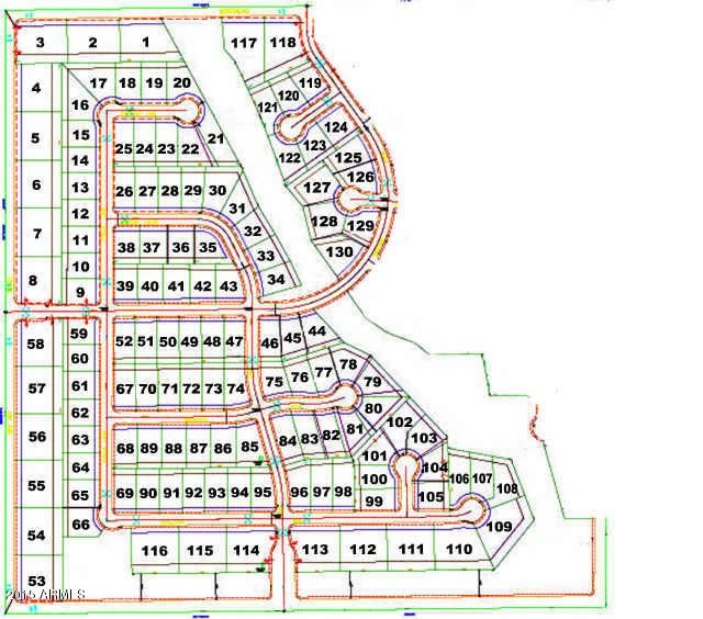 Chaparral Estates plat map