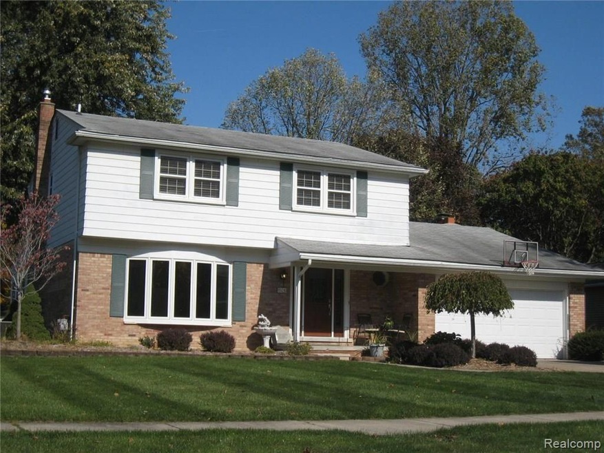Front elevation with new landscaping
