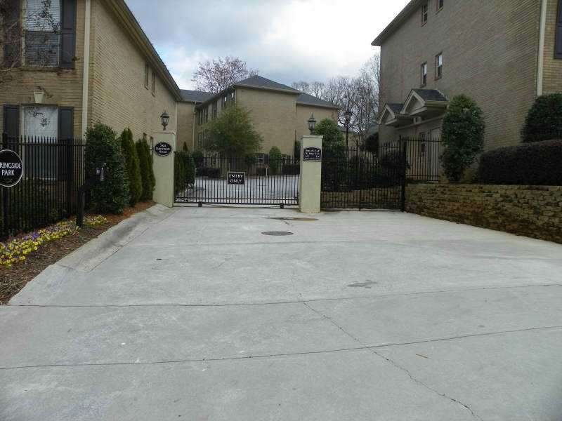 Facade/Exterior Front. Gated Community in the Hear