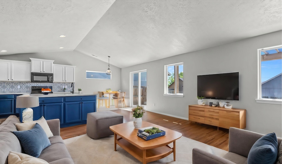 Living Room and Kitchen Staged