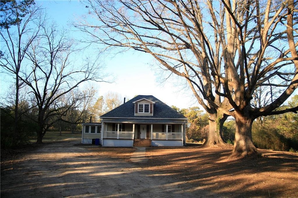 View of front of home featuring covered porch