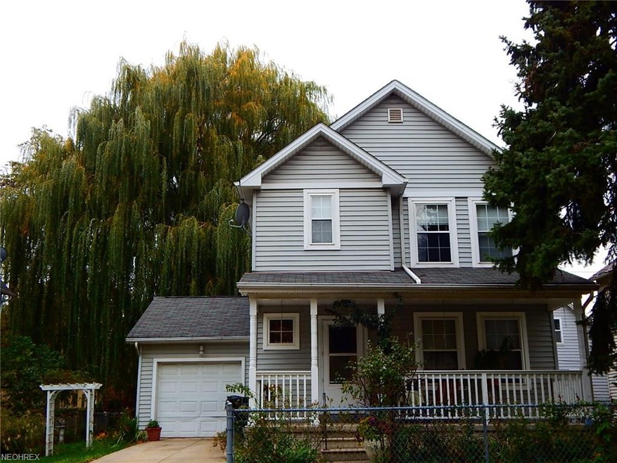 Home sits on a double lot in desirable Ohio City. 