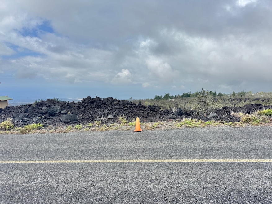 Lower end of 122' x 356' Lot 24 Block 111 Bamboo Lane.  If you look beyond, there is a middle pin showing the edge of the lot area.